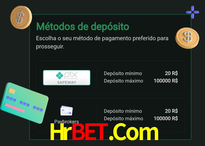 O cassino Hrbet.Com oferece uma grande variedade de métodos de pagamento